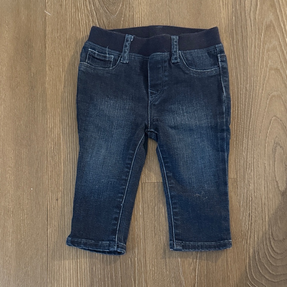Baby GAP dark wash baby pull on jeans 6-12 months